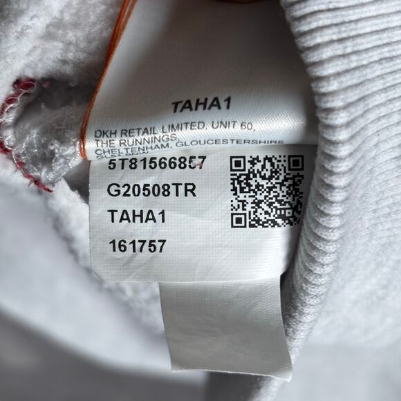 Superdry True JPN Crewneck Sweatshirt Gray Red White Size US 8 (EU 40) - Picture 7 of 10